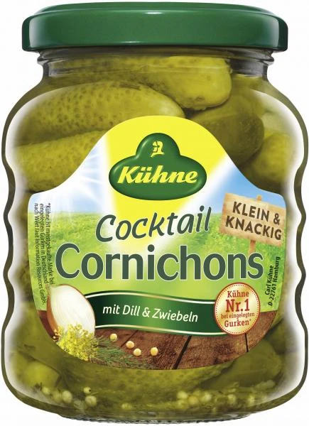 Kühne Cocktail Cornichons 1 Kühne Cocktail Cornichons
