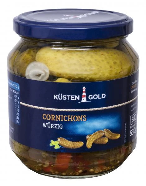 Küstengold Cornichons Würzig 1 Küstengold Cornichons Würzig