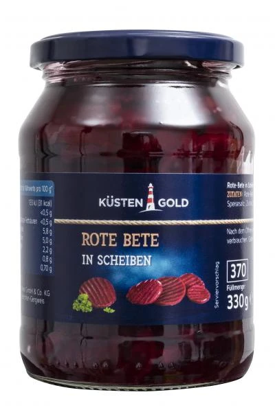 Küstengold Rote Bete In Scheiben 1 Küstengold Rote Bete In Scheiben