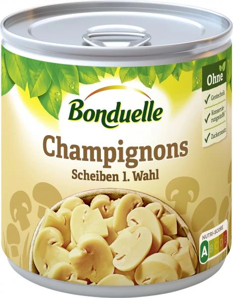Bonduelle Champignons Scheiben 1.Wahl 1 Bonduelle Champignons Scheiben 1.Wahl