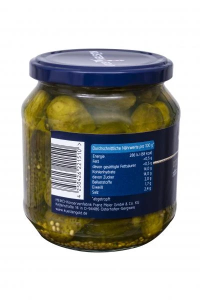 Küstengold Cornichons Süß 3 Küstengold Cornichons Süß – Bild 3