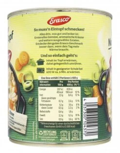 Erasco Hühner Nudel-Topf -Günstiges Essen Verkaufsgeschäft 4502050031 4037300104370 03