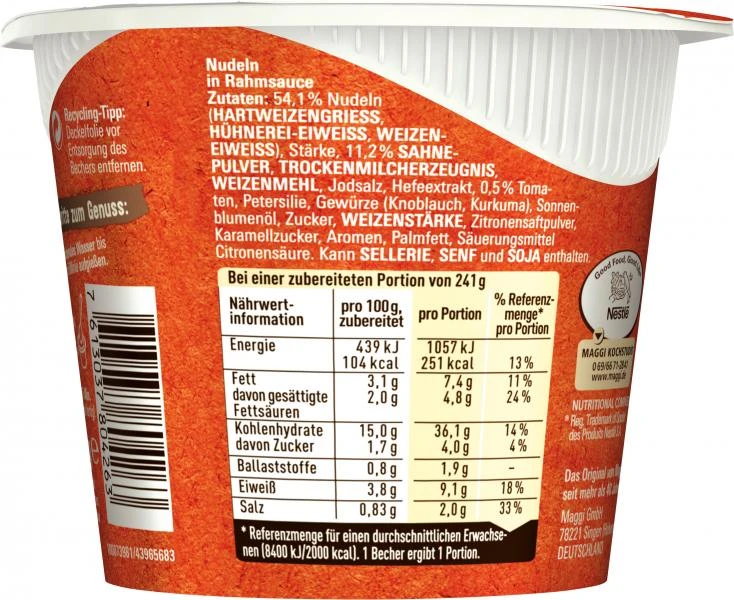 Maggi 5 Minuten Terrine Nudeln In Rahmsauce 5 Maggi 5 Minuten Terrine Nudeln In Rahmsauce – Bild 5