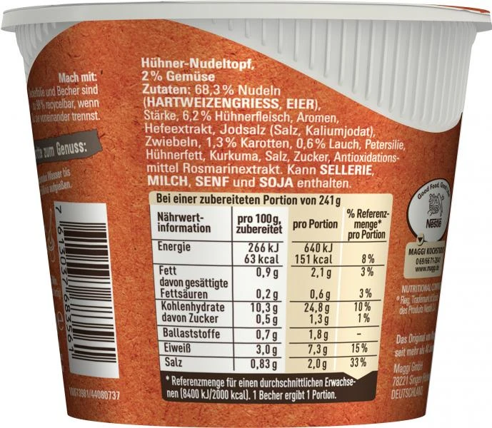 Maggi 5 Minuten Terrine Hühner Nudeltopf 4 Maggi 5 Minuten Terrine Hühner Nudeltopf – Bild 4