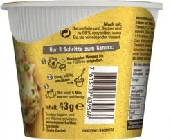 Maggi 5 Minuten Terrine Kartoffelbrei Mit Erbsen & Möhren 9 Maggi 5 Minuten Terrine Kartoffelbrei Mit Erbsen & Möhren -Günstiges Essen Verkaufsgeschäft 4502050308 7613037639568 05.jpg