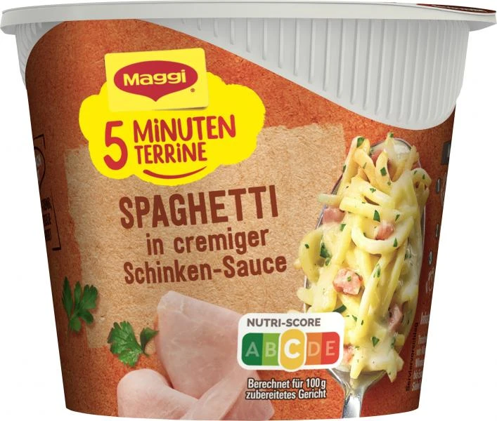 Maggi 5 Minuten Terrine Spaghetti In Cremiger Schinkensauce 2 Maggi 5 Minuten Terrine Spaghetti In Cremiger Schinkensauce – Bild 2