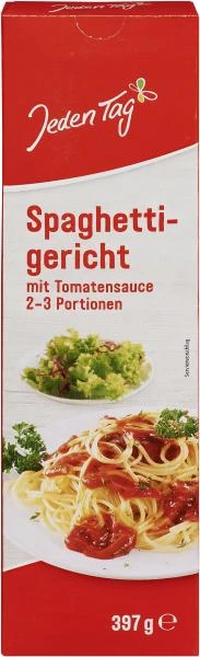 Jeden Tag Spaghetti-Gericht Mit Tomaten-Sauce
