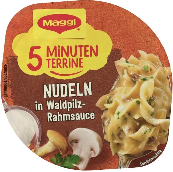 Maggi 5 Minuten Terrine Nudeln In Waldpilz-Rahmsauce 3 Maggi 5 Minuten Terrine Nudeln In Waldpilz-Rahmsauce – Bild 3