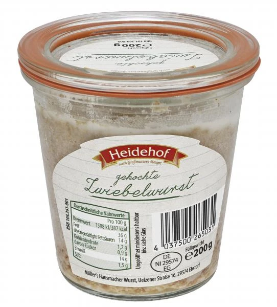 Heidehof Zwiebelwurst Gekocht 2 Heidehof Zwiebelwurst Gekocht – Bild 2