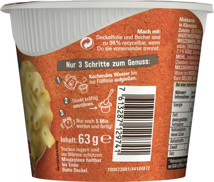 Maggi 5 Minuten Terrine Makkaroni & Käse 5 Maggi 5 Minuten Terrine Makkaroni & Käse – Bild 5