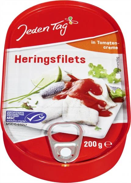 Jeden Tag Heringsfilet In Tomatencreme 1 Jeden Tag Heringsfilet In Tomatencreme
