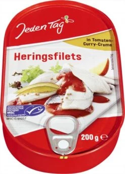 Jeden Tag Heringsfilet In Tomaten-Curry-Creme