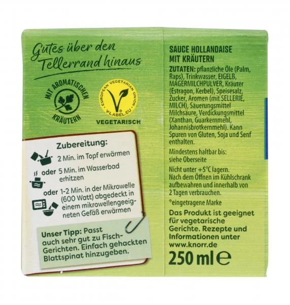 Knorr Sauce Hollandaise Mit Kräutern 3 Knorr Sauce Hollandaise Mit Kräutern – Bild 3