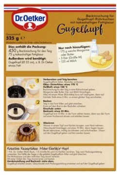 Dr. Oetker Gugelhupf -Günstiges Essen Verkaufsgeschäft 4502110056 4000521029944 03