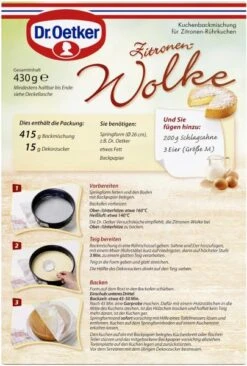Dr. Oetker Zitronen-Wolke 7 Dr. Oetker Zitronen-Wolke -Günstiges Essen Verkaufsgeschäft 4502110354 4000521004828 03