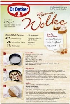 Dr. Oetker Marmor-Wolke -Günstiges Essen Verkaufsgeschäft 4502110355 4000521004842 03