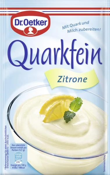 Dr. Oetker Quarkfein Zitrone 1 Dr. Oetker Quarkfein Zitrone
