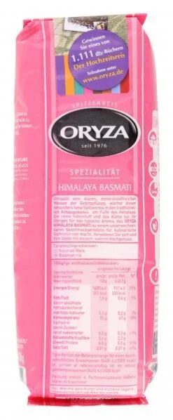 Oryza Himalaya Basmati-Reis -Günstiges Essen Verkaufsgeschäft 4502110439 4006237640312 03.jpg