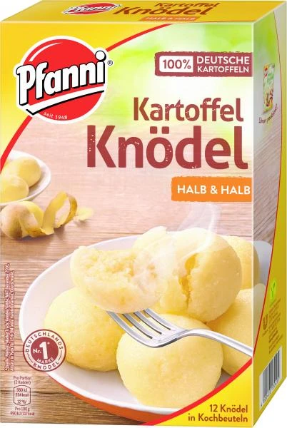 Pfanni Kartoffelknödel In Kochbeuteln Halb & Halb 1 Pfanni Kartoffelknödel In Kochbeuteln Halb & Halb