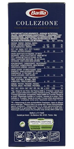 Barilla Collezione Pasta Nudeln Lasagne N. 189 2 Barilla Collezione Pasta Nudeln Lasagne N. 189 – Bild 2