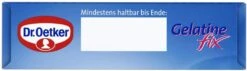 Dr. Oetker Gelatine Fix 11 Dr. Oetker Gelatine Fix -Günstiges Essen Verkaufsgeschäft 4502110630 4000521722609 06