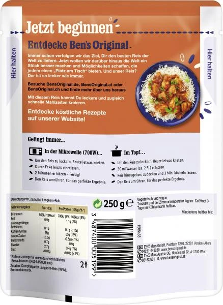 Ben's Original Express Langkorn-Reis 2 Ben's Original Express Langkorn-Reis – Bild 2