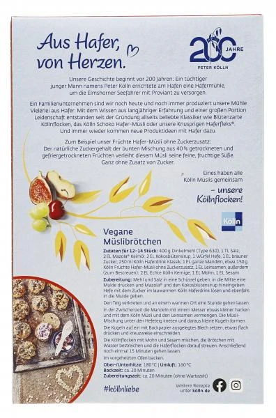 Kölln Früchte Hafer-Müsli Ohne Zuckerzusatz 3 Kölln Früchte Hafer-Müsli Ohne Zuckerzusatz – Bild 3