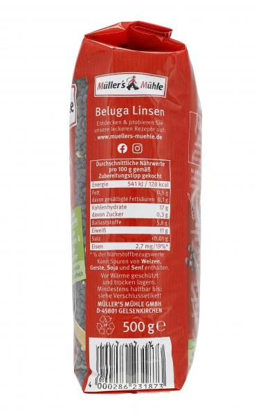 Müller's Mühle Beluga Linsen 2 Müller's Mühle Beluga Linsen – Bild 2