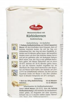 Küchenmeister Backmischung Brot Mit Kürbiskernen 6 Küchenmeister Backmischung Brot Mit Kürbiskernen -Günstiges Essen Verkaufsgeschäft 4502113461 4006363101497 03.jpg