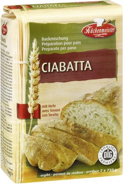 Küchenmeister Backmischung Ciabatta 1 Küchenmeister Backmischung Ciabatta