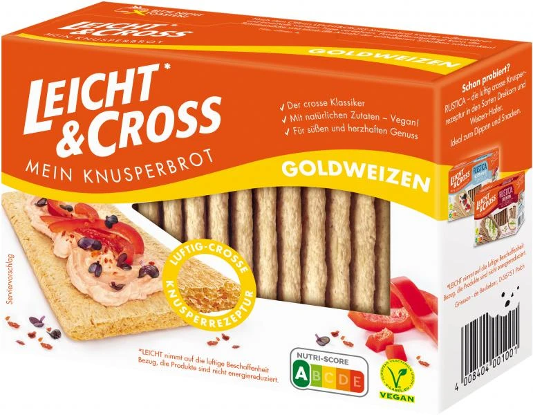Leicht & Cross Mein Knusperbrot Goldweizen 1 Leicht & Cross Mein Knusperbrot Goldweizen
