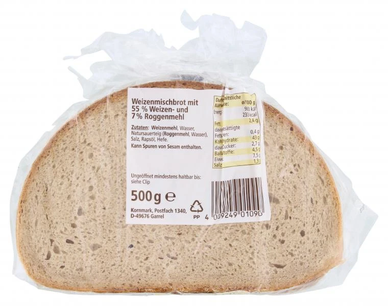 Kornmark Bauernschnitten Weizenmischbrot 2 Kornmark Bauernschnitten Weizenmischbrot – Bild 2