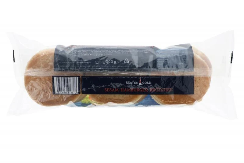 Küstengold Hamburger Brötchen Sesam 2 Küstengold Hamburger Brötchen Sesam – Bild 2
